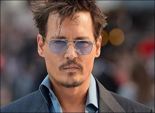 Actor Johnny Depp without makeup