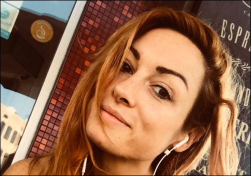 Becky Lynch no makeup picture