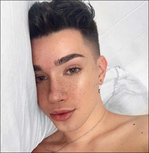 James Charles no-makeup picture