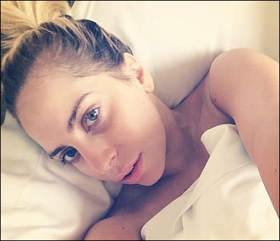 Lady Gaga Morning Selfie