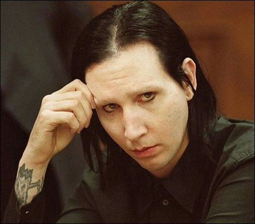 Marilyn Manson with Minimal Makeup