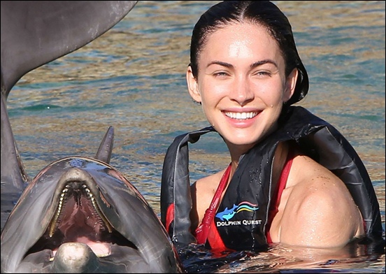 Megan Fox Swimming