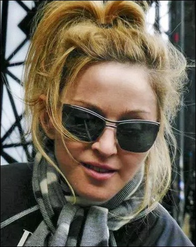 Singer Madonna casual look