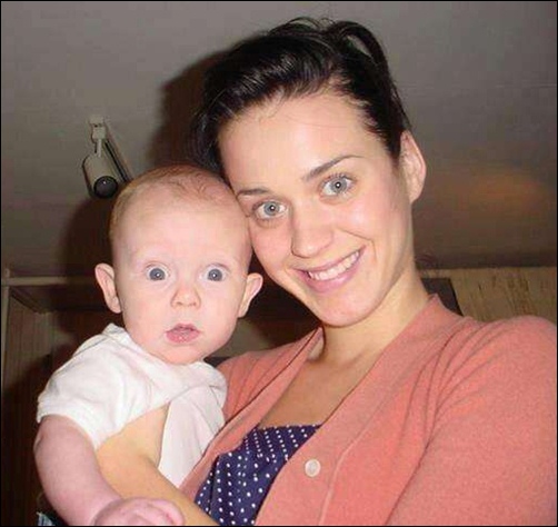Young Katy Perry with a Baby