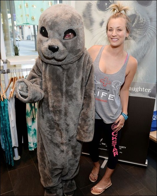 How Kaley Cuoco looks without makeup