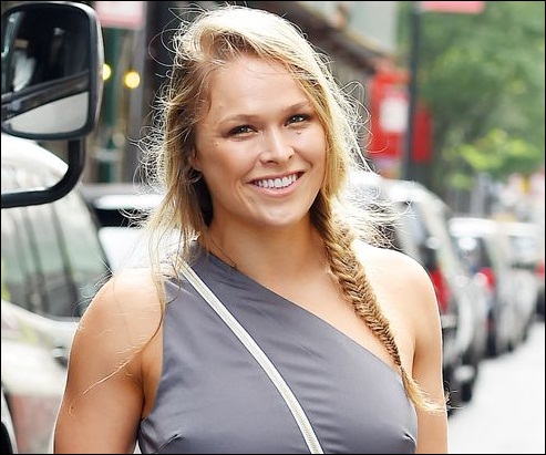 What is Ronda Rousey no makeup look
