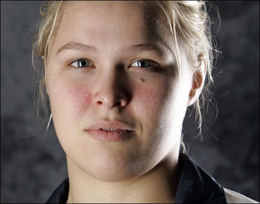 Young Ronda Rousey without wearing makeup