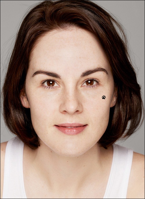 Michelle Dockery Makeup Free Face