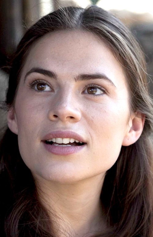 Actress Hayley Atwell Without Makeup