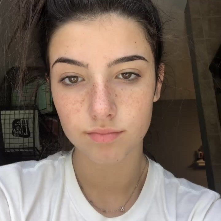 Charli D'Amelio No Makeup Selfie