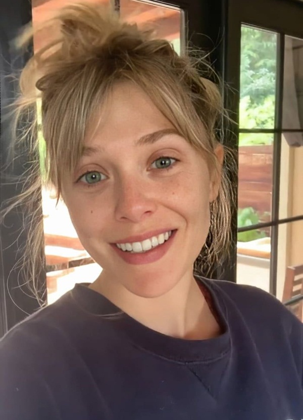 Elizabeth Olsen Natural Real Face