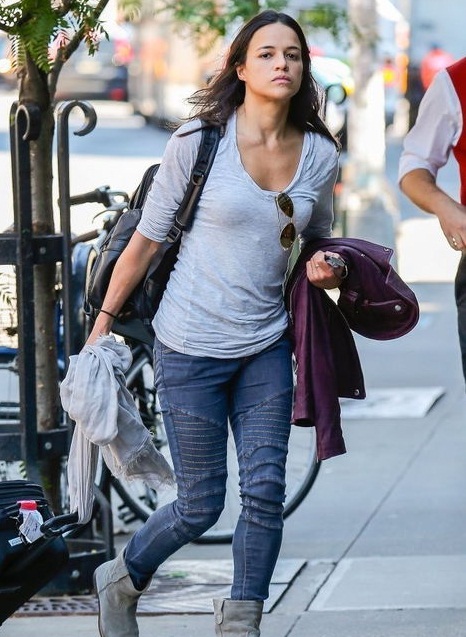 Actress Michelle Rodriguez Without Makeup