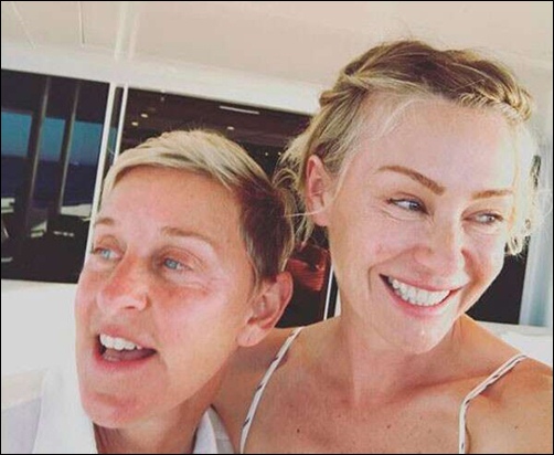 Ellen DeGeneres Face Makeup-free