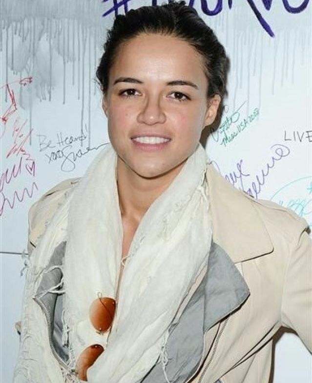 Michelle Rodriguez With and Without Makeup