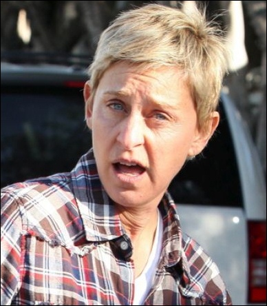 Young Ellen DeGeneres Without Makeup Photos
