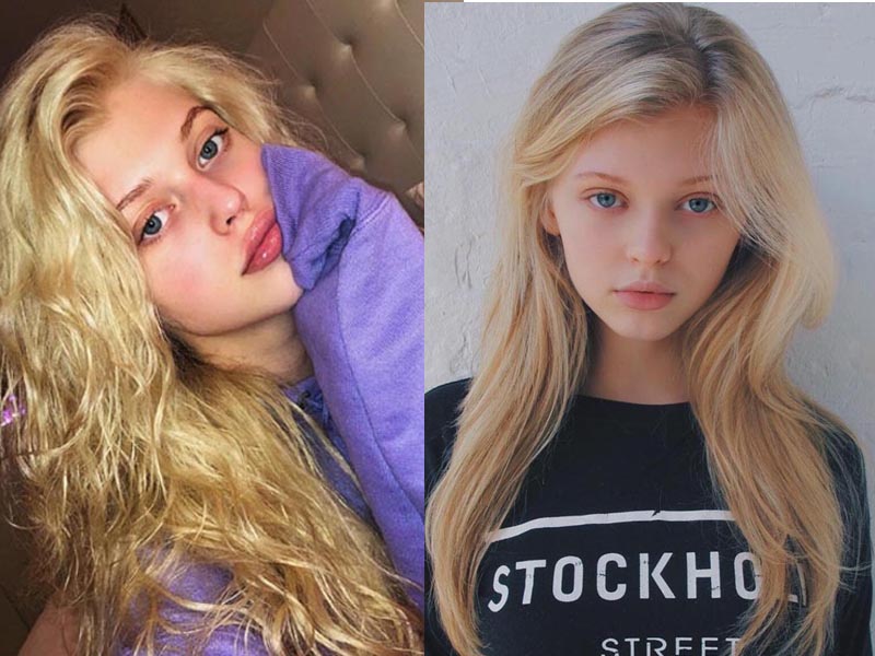Loren Gray With and Without Makeup