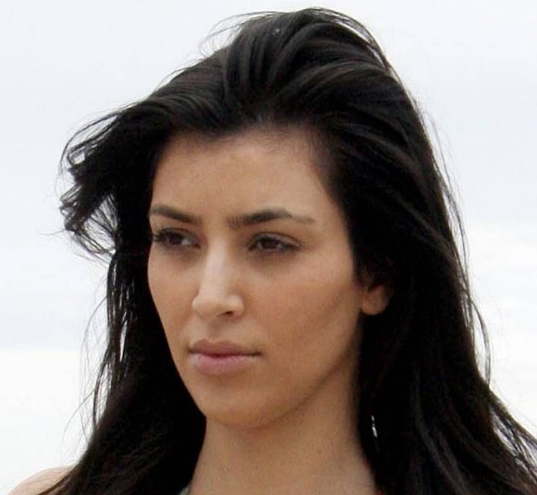 Kim Kardashian With and Without Makeup
